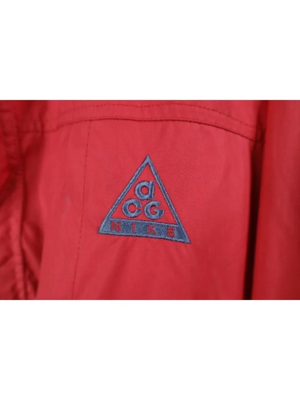 Vtg 90s Y2K Nike ACG Mens Large Travis Scott Mini Swoosh Hooded Parka Jacket Red